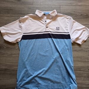 FootJoy Blue and White Polo Shirt